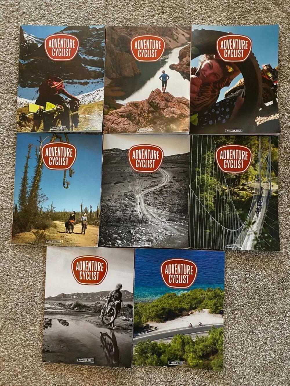 Adventure Cyclist Magazine Set of 8 2023/2024 whole year/2025